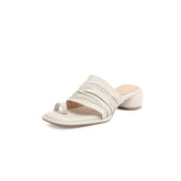 Women's Handmade Genuine Sheepskin Ruched