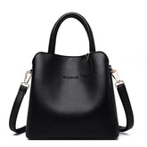 luxury leather tote handbag