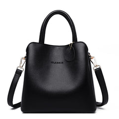 luxury leather tote handbag