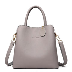 luxury leather tote handbag