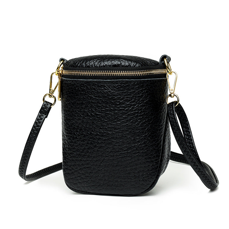 leather mobile phone crossbody bag