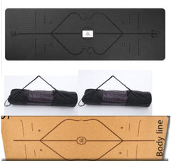 Non Slip TPE Yoga Mat Position