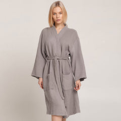 Long-sleeved Crepe Cotton