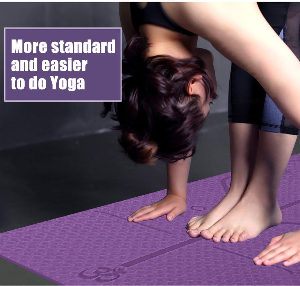 Non Slip TPE Yoga Mat Position