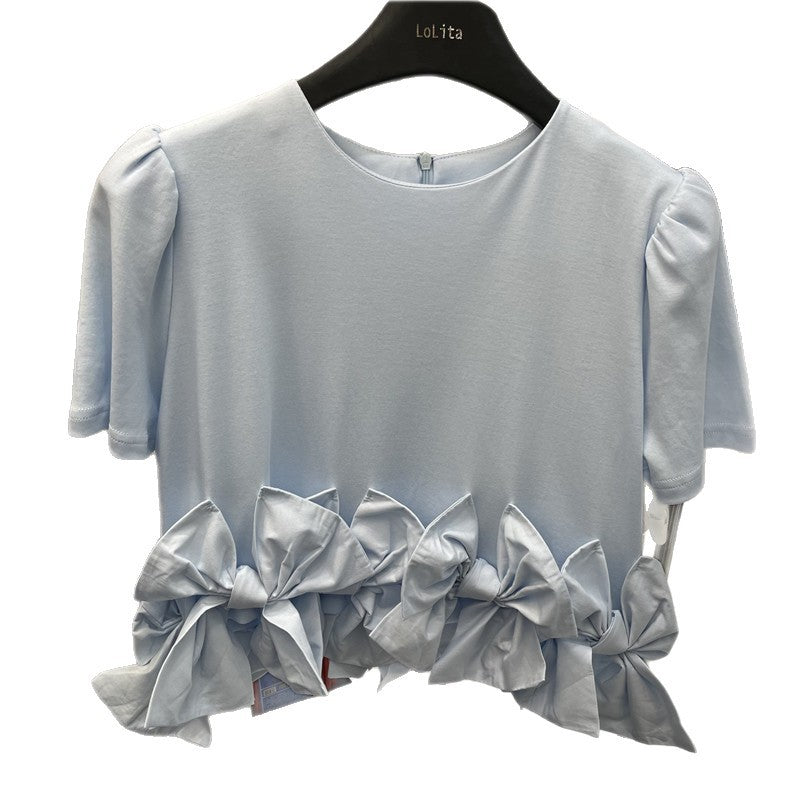 Round-neck Stretch T-shirt With A Zipper
