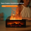 New Flame Aromatherapy colorful essential oil diffuser with realistic flame effect and LED lights.