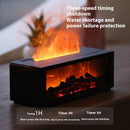New Flame Aromatherapy colorful essential oil diffuser with realistic flame effect and three-speed timer.