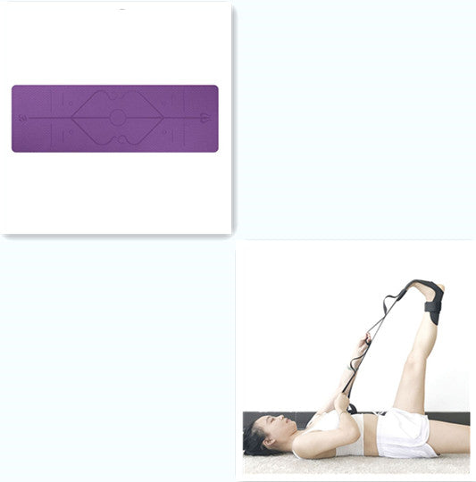 Non Slip TPE Yoga Mat Position