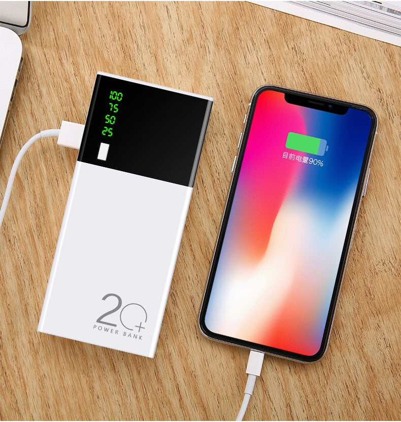 New 20000Mah Power Bank Black Rice Power Bank