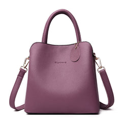 luxury leather tote handbag