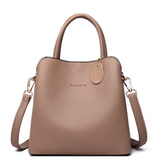 luxury leather tote handbag