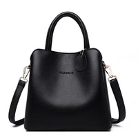 luxury leather tote handbag