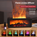New Flame Aromatherapy colorful essential oil diffuser with realistic flame effect and LED lights.
