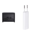 New Flame Aromatherapy essential oil diffuser and power adapter, designed to create a calming atmosphere.