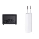 New Flame Aromatherapy essential oil diffuser and power adapter, designed to create a calming atmosphere.