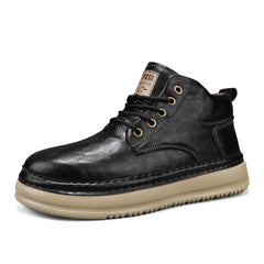 Men's Retro Mid-Top Boots - Casual Everyday Style