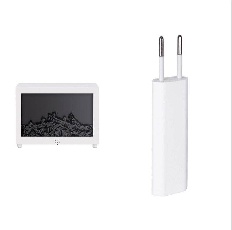 New Flame Aromatherapy essential oil diffuser with power adapter, creating a calming atmosphere.