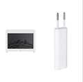 New Flame Aromatherapy essential oil diffuser with power adapter, creating a calming atmosphere.