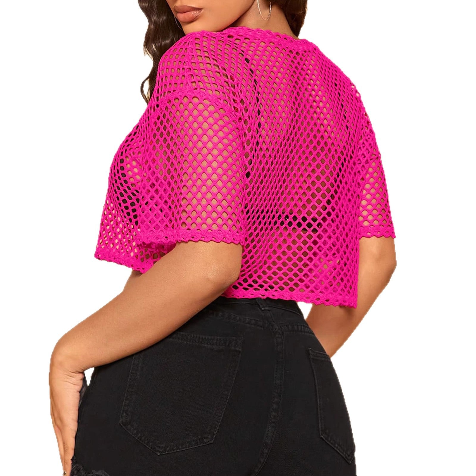 Mesh Casual T-shirt Trendy Sexy Top
